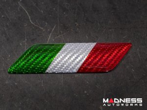 Alfa Romeo 4C Badges - Carbon Fiber - Italian Theme